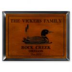 Loon Traditional Cabin Sign - Personalized