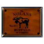 Moose Traditional Cabin Sign - Personalized