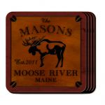 Moose Coaster Set - Personalized