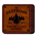 Spruce Coaster Set - Personalized
