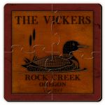 Loon Coaster Puzzle - Personalized