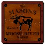 Moose Coaster Puzzle - Personalized