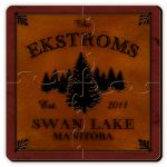 Spruce Coaster Puzzle - Personalized
