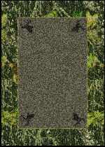 Mossy Oak� Breakup Solid Center with Deer Heads Area Rug