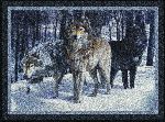 Eddie LeRoy� Wolves Area Rug
