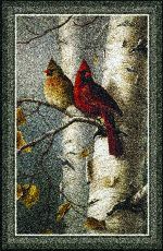 Hautman&copy; Cardinals & Birch Area Rug