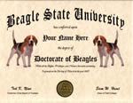 Fun Hunting Dog Diplomas