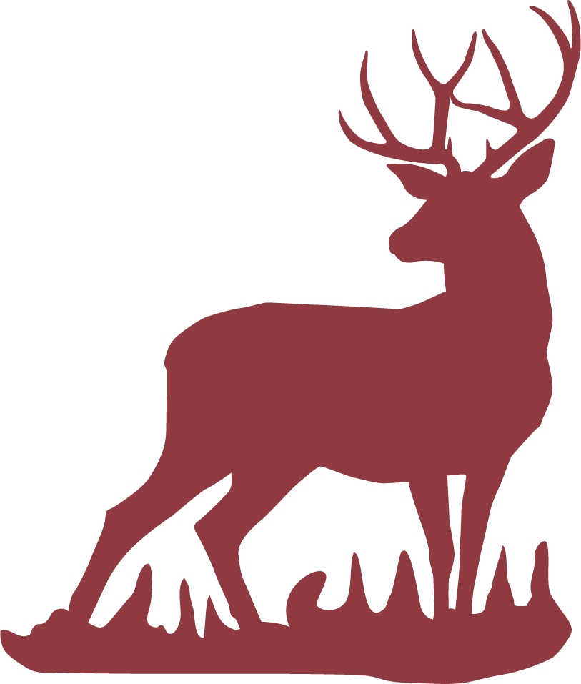 mule deer buck wall decal celtic christmas decor