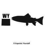 WY Cutthroat Trout State Fish Decal