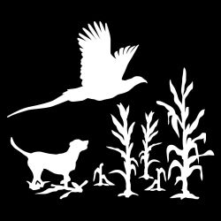 Lab Flushing Rooster Decal
