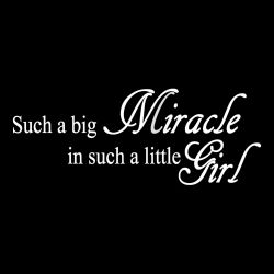 Girl Miracle Decal