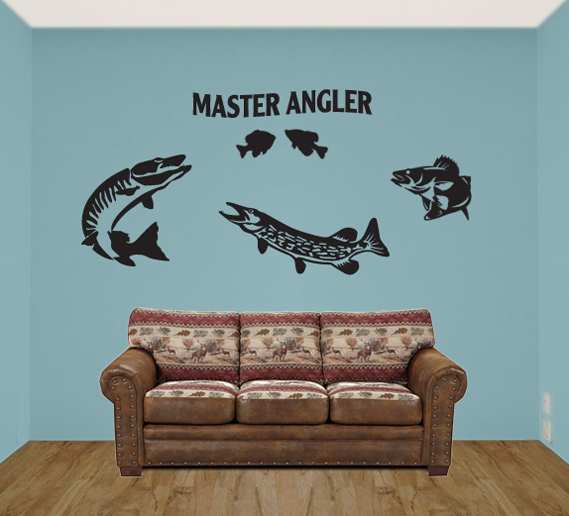 Silhouette wall Decals & Stickers Fish and Sea