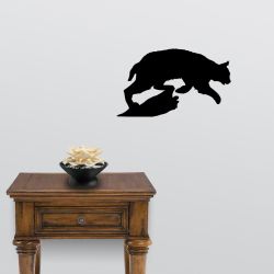 Bobcat on the Hunt Wall Decal