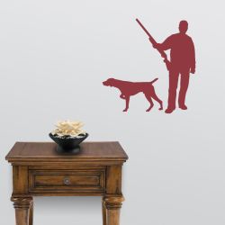 Hunter and German Shorthair Decal