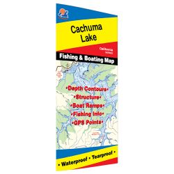 California Cachuma Lake Fishing Hot Spots Map