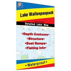 Pennsylvania Wallenpaupack Lake Fishing Hot Spots Map