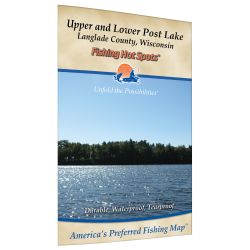 Wisconsin Post Lakes-Upper/Lower (Langlade Co) Fishing Hot Spots Map