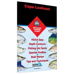 North Carolina Cape Lookout-Bogue Sound to Drum Inlet Inshore Fishing Hot Spots Map