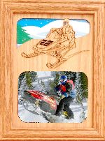 Snowmobile Picture Frame
