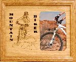 Mountain Biker Picture Frame