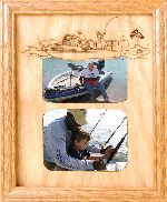 Fishing in Boat Picture Frame