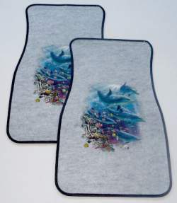 Coral Dophins Car Mats