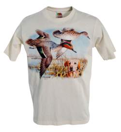 Kids Yellow Lab with Ducks Ivory T-Shirt