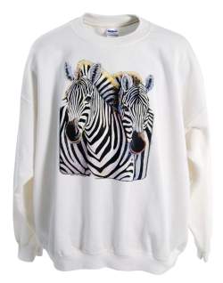 Back Rub Zebra Ivory Sweatshirt