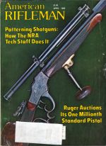 Vintage American Rifleman Magazine - April, 1980 - Very Good Condition