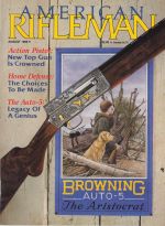 Vintage American Rifleman Magazine - August, 1986 - Very Good Condition