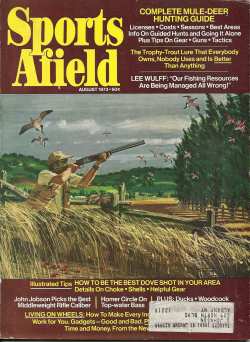 Vintage Sports Afield Magazine - August, 1973 - Very Good Condition
