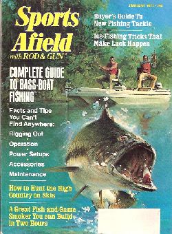 Vintage Sports Afield Magazine - January, 1977 - Very Good Condition
