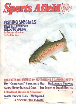 Vintage Sports Afield Magazine - March, 1977 - Good Condition