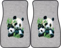 Panda and Cub Car Mats