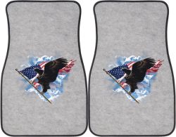 Patriotic Flying Eagle Car Mats