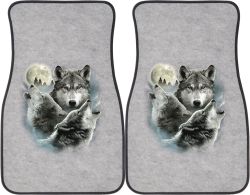 Three Wolves Car Mats