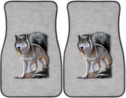 Wolf Alert Car Mats