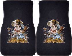 Pointer with Pheasants Car Mats