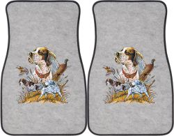 Pointer with Pheasants Car Mats