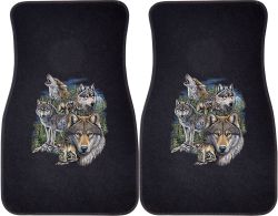 Pack of Wolves in Mountain Car Mats