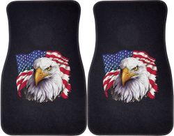 Eagle with Flag Car Mats