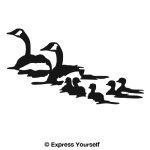 Gaggle of Geese Wall Decal