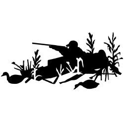 Duck Hunting Layout Blind Wall Decal