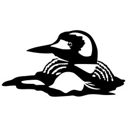 Detailed Loon Wall Decal