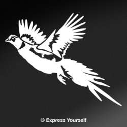 Pheasant in Flight Decal