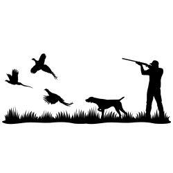 Pheasant Heaven Pointer Mural Wall Decal