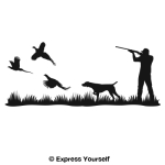 Pheasant Heaven Pointer Mural Decal