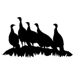 Turkey Flock Wall Decal