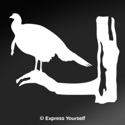 Roosting Turkey Decal