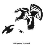 Winged Woods Grouse Decal